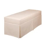 My Texas House Clementine Upholstered Skirted Bench, Taupe | Walmart (US)