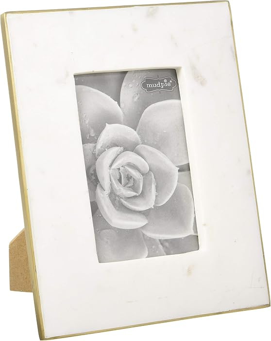 Mud Pie 4" X 6" Marble & Gold Frame | Amazon (US)