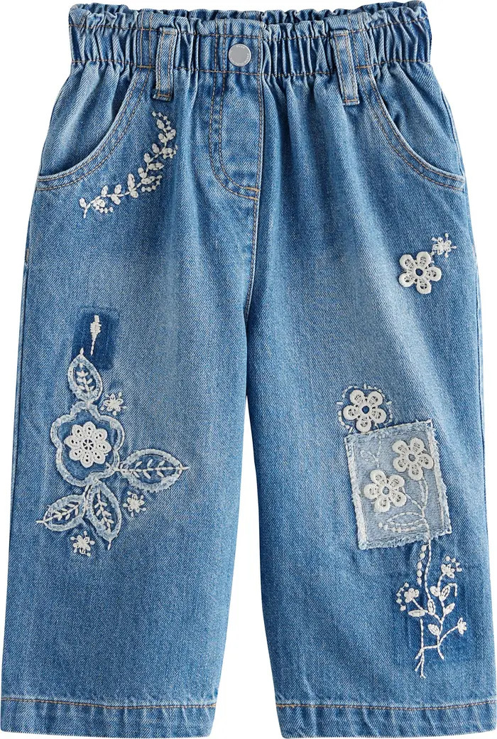 NEXT Kids' Flower Embroidered Jeans | Nordstrom | Nordstrom