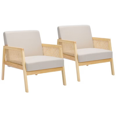 Modern-style decorative chair with , wood frame and soft cushion, suitable for bedrooms, balconies, and apartments. | Target