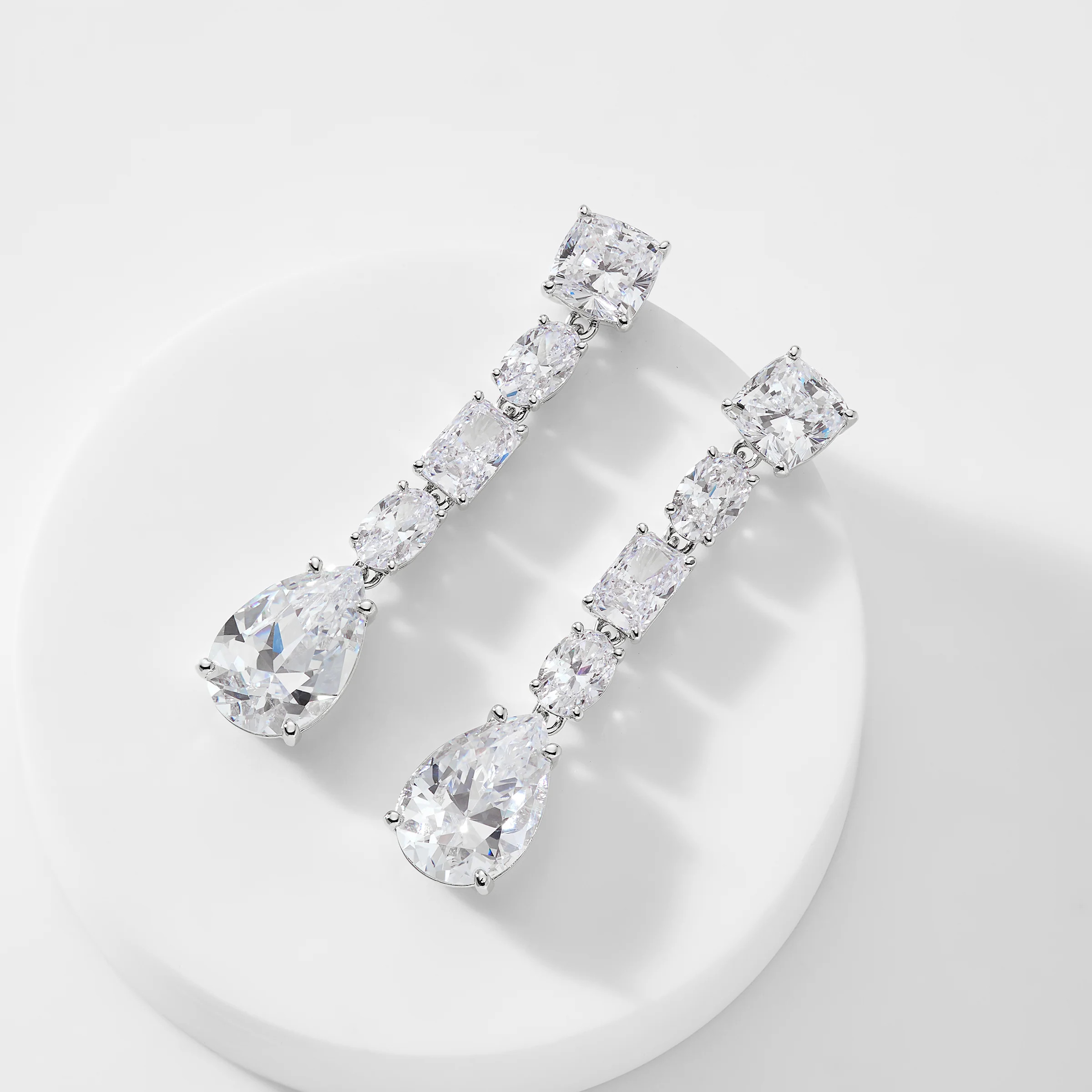 SHINE ON CZ LINEAR DROP EARRINGS | NADRI
