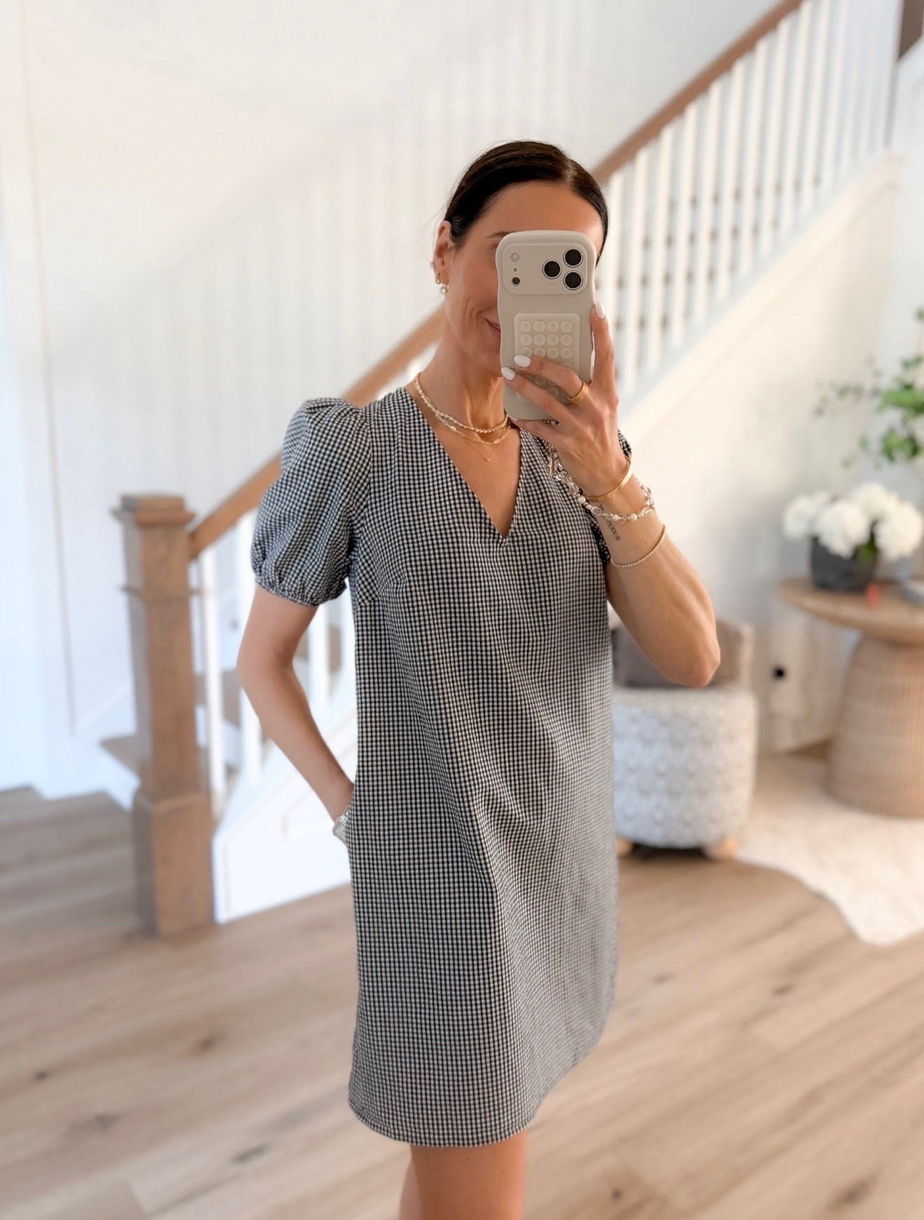 This little gingham dress is such a good throw on and go piece. The fit is easy but still flattering, and it works for everything from running errands to a casual dinner.

gingham dress, casual dress, everyday outfit, easy outfit, spring dress, effortless style, day to night outfit, annabrstyle

#LTKOver40 #LTKSeasonal #LTKootd