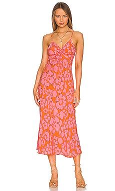 FAITHFULL THE BRAND Shayna Midi Dress in Paraiso Floral Print from Revolve.com | Revolve Clothing (Global)
