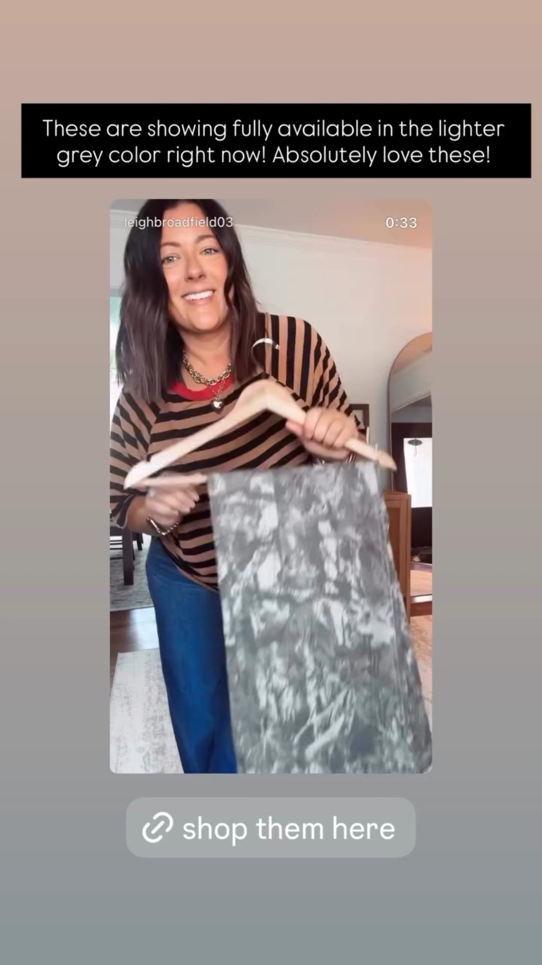 These are showing fully available in the lighter grey color right now! Absolutely love these!