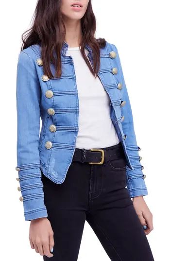 Women's Free People Military Denim Jacket | Nordstrom