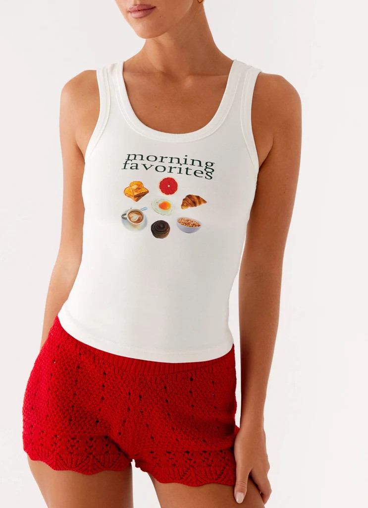 Avalita Tank Top - Ivory | Peppermayo (Global)