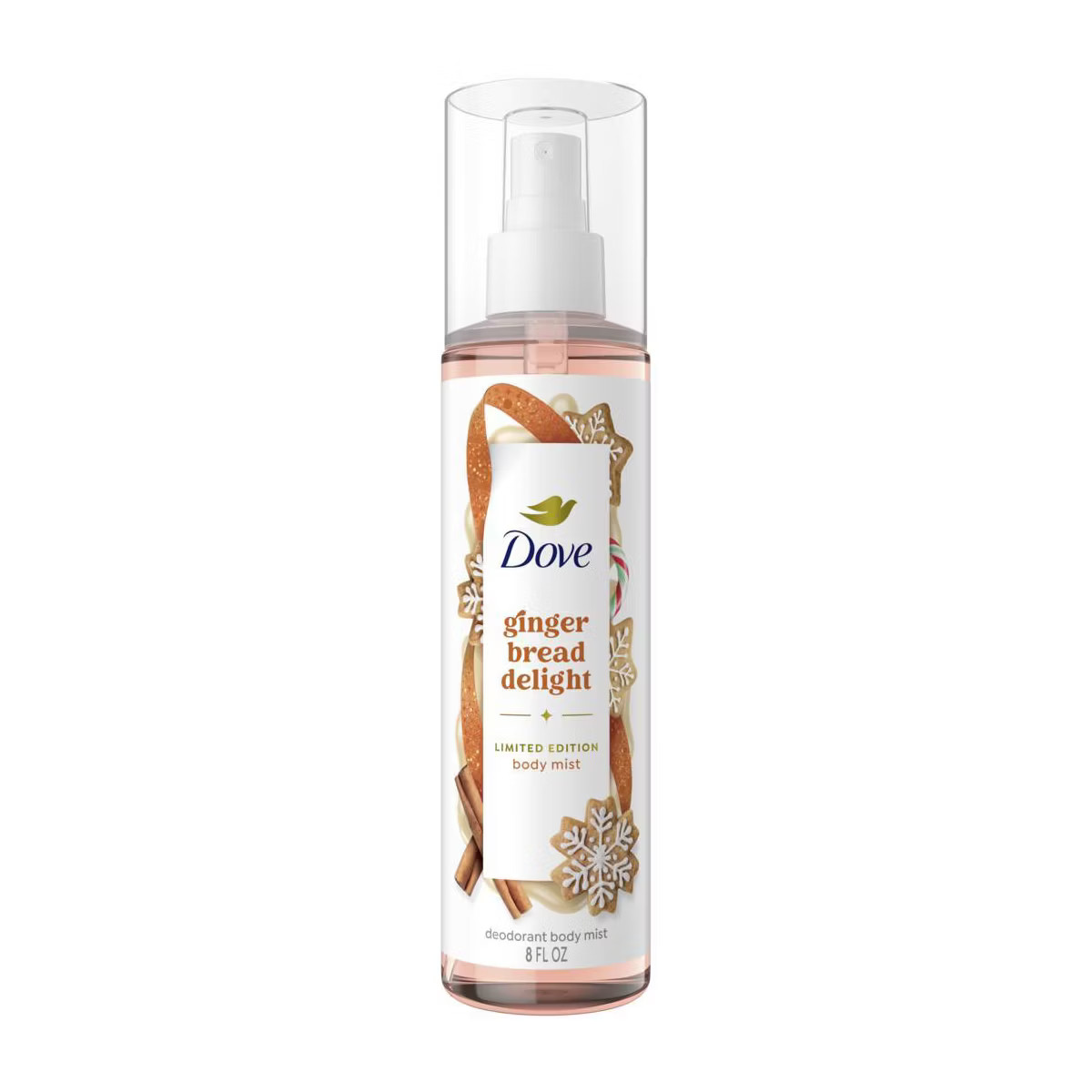 Dove Beauty Limited Edition Holiday Treat Body Mist - Gingerbread Delight - 8 fl oz | Target