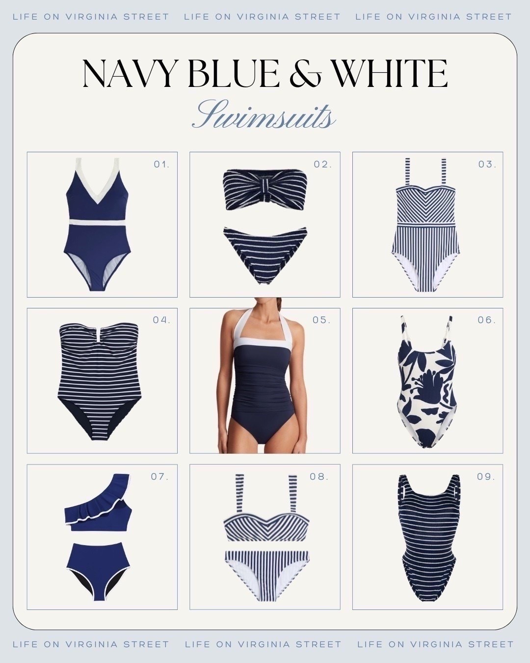 Navy blue and white swimsuits 🙌🏻🙌🏻

#LTKSwim #LTKootd #LTKTravel
#LTKTravel #LTKSwim #LTKdayinmylife

#LTKTravel #LTKSwim #LTKSeasonal