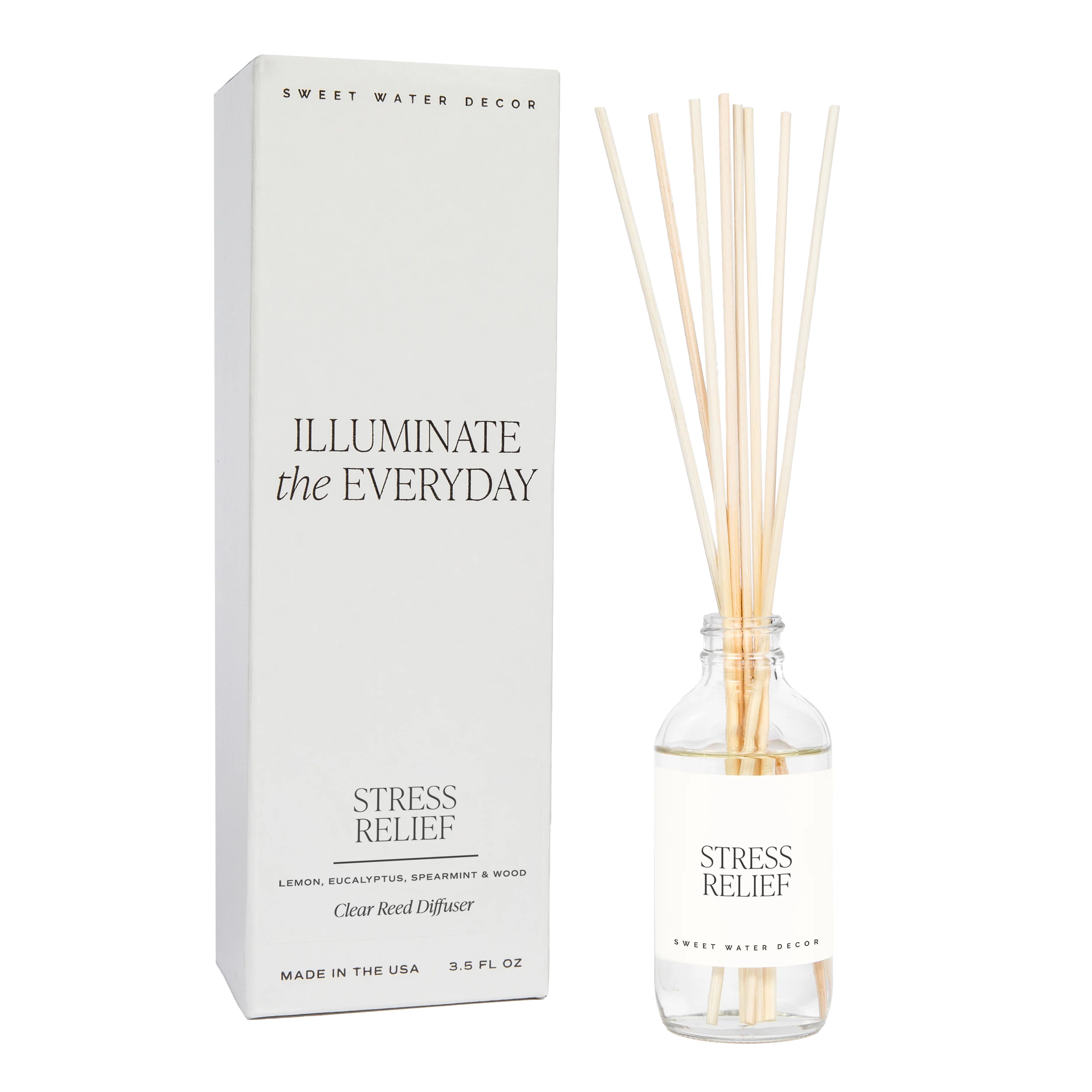 Stress Relief Clear Reed Diffuser | Sweet Water Decor, LLC