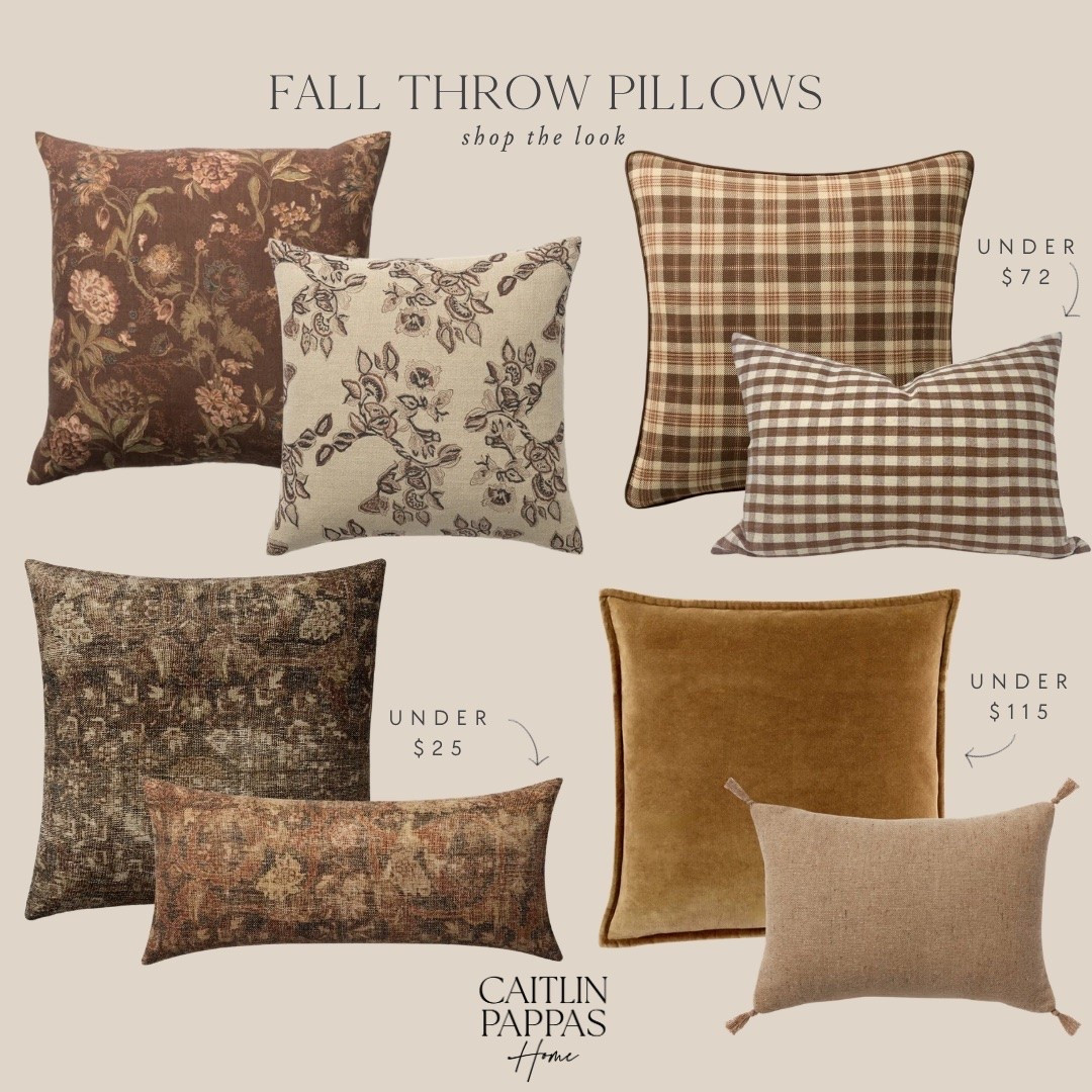 The coziest fall throw pillows! Floral pillows, plaid pillows, vintage pillows, and pretty solid color pillows 🤎 Such gorgeous additions to our fall decor this year.

#LTKHome #LTKSeasonal