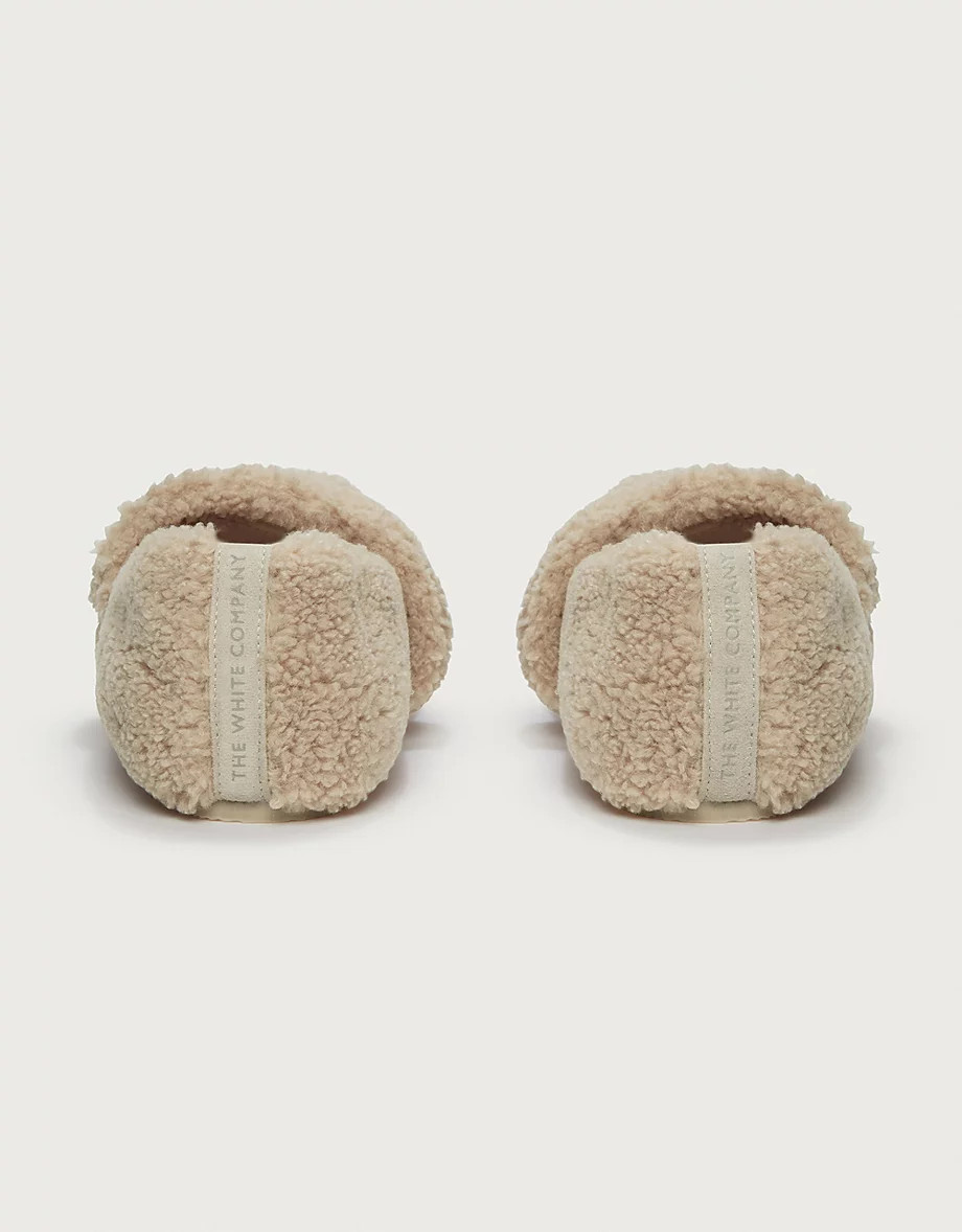 Borg Ballet Slippers | The White Company UK & ROW