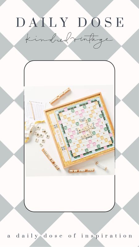 The prettiest scrabble game! 
Makes the perfect coffee table decor 

#LTKGiftGuide #LTKhome #LTKfamily