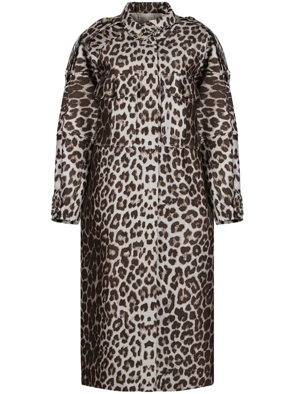 ZIMMERMANN animal print coat - Neutrals | Farfetch Global