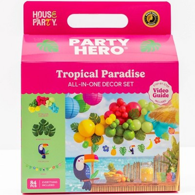 House of Party Hero Balloon Decor Kit Tropical Paradise | Target