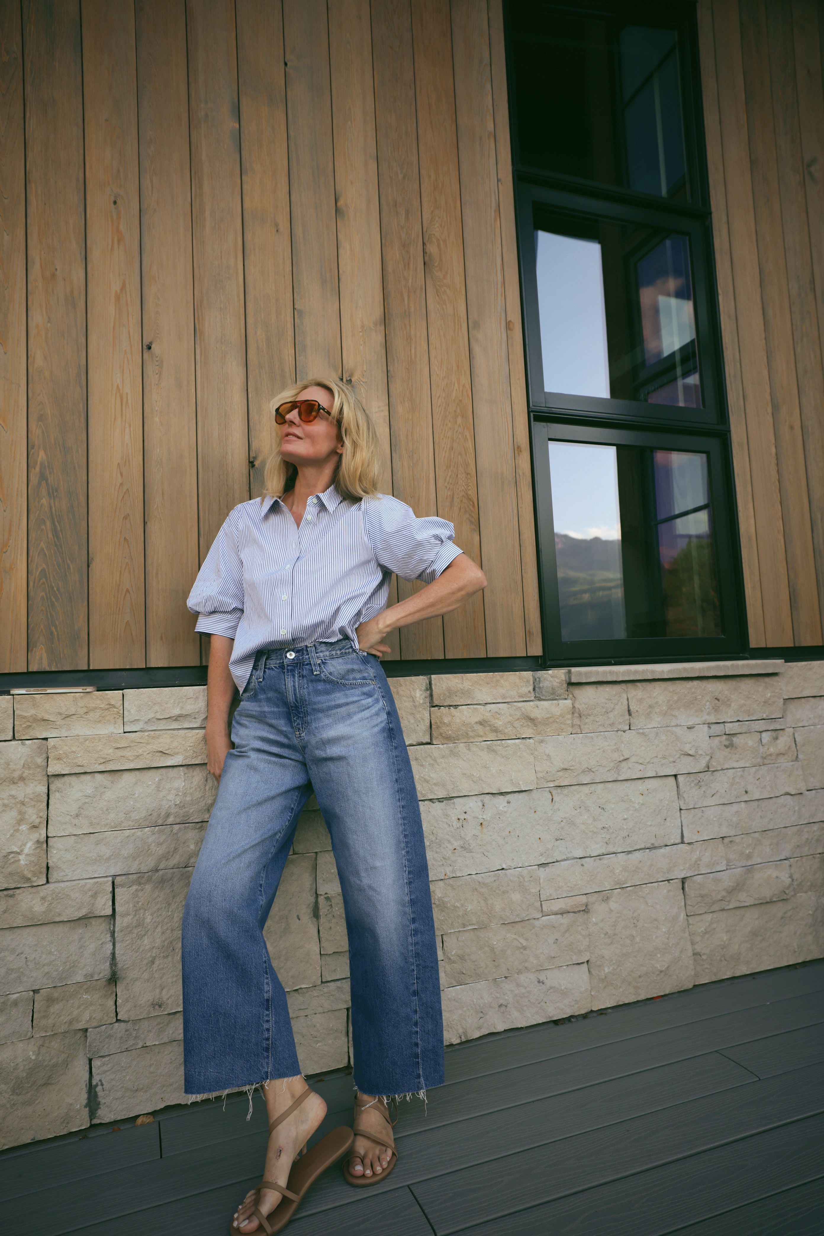 This stance is doing a lot of work but the jean is doing more!

A confident hand-on-hip moment, but let's talk about what's actually holding this look together. The jean sits right at the natural waist with no gap, no digging in, just a clean line under an oversized shirt. This is the fit I recommend to anyone who's given up on wide-leg.

#LTKgrwm #LTKOver40 #LTKSaleAlert