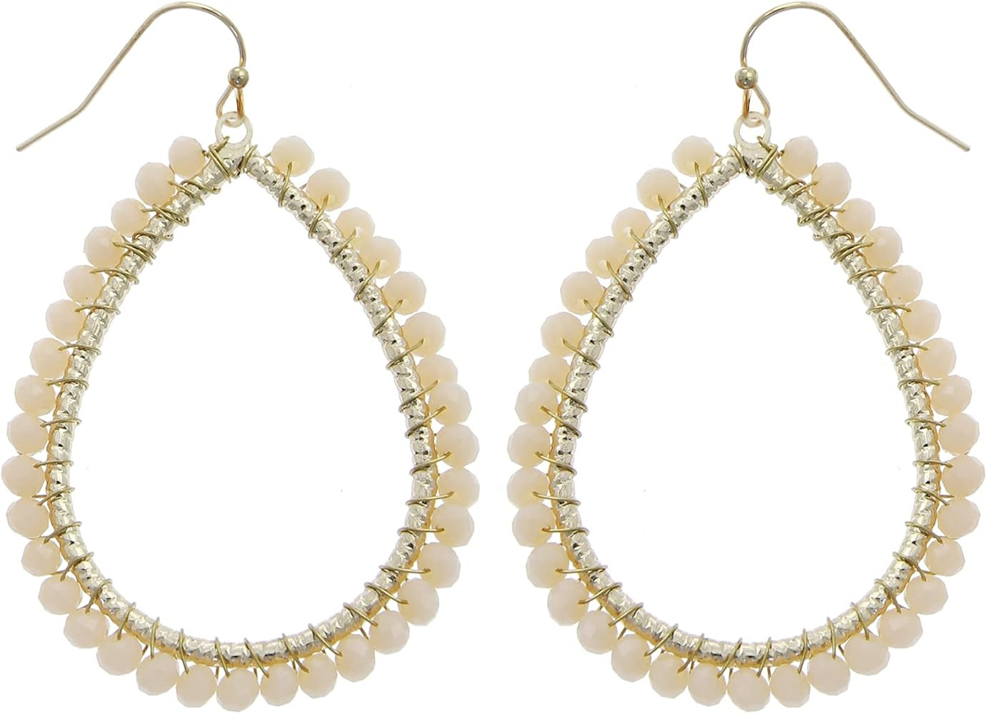 Bohemian Boho Teardrop Dangle Drop Earrings for Women – Delicate - Handcrafted Wire Wrapped Colorful | Amazon (US)