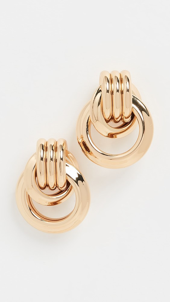 Kenneth Jay Lane 1 1/4" Polished Gold Love Knot Doorknock | Shopbop | Shopbop