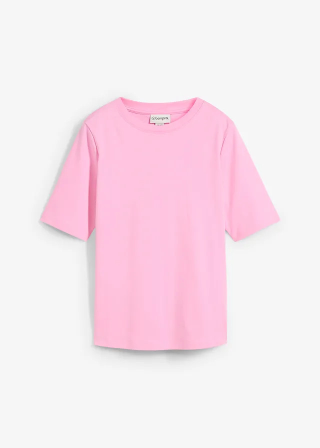 T-shirt van puur biologisch katoen roze | Bonprix NL (Influencer)