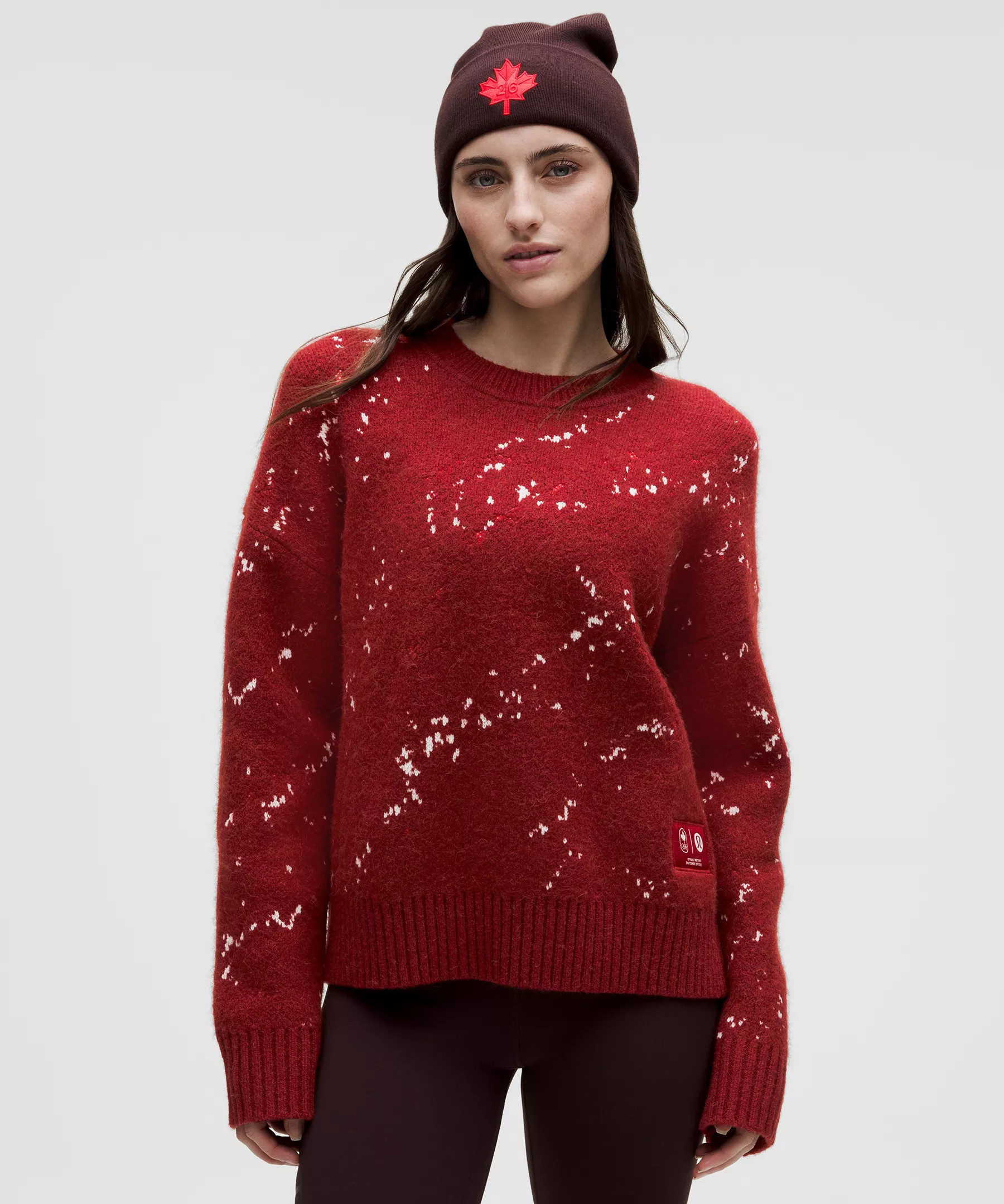 Team Canada Women's Alpaca-Blend Jacquard Sweater | lululemon (CA)