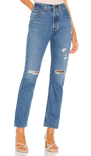 501 Straight in Athens Crown With Destruction | Revolve Clothing (Global)