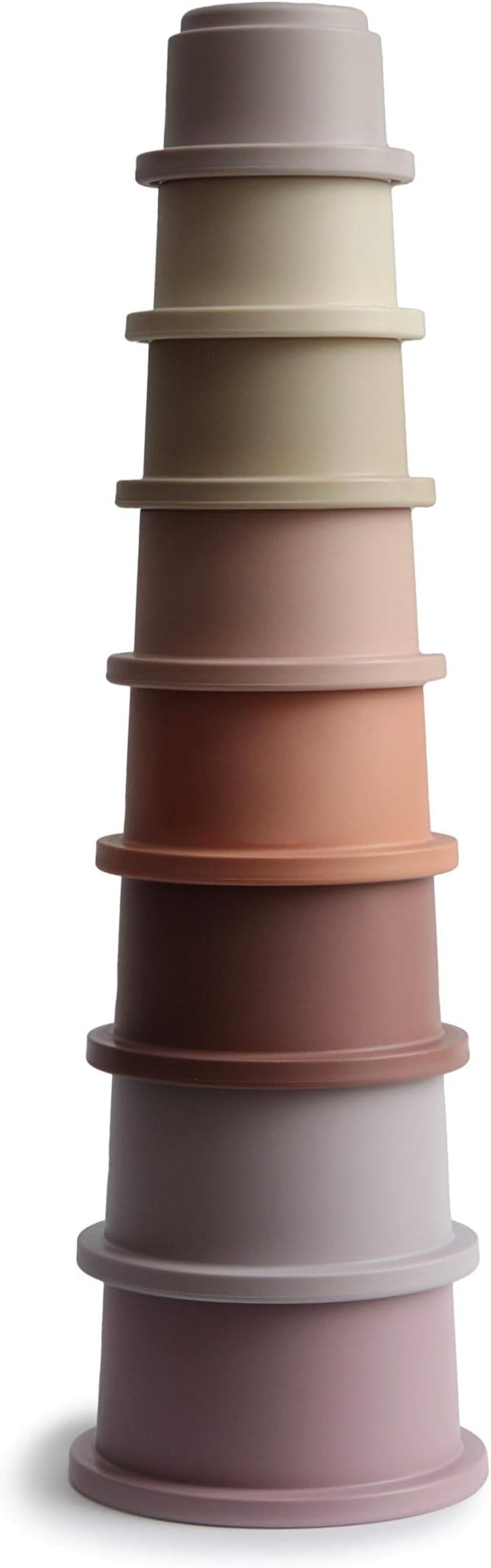 mushie Stacking Cups Toy | Made in Denmark (Petal) | Amazon (US)