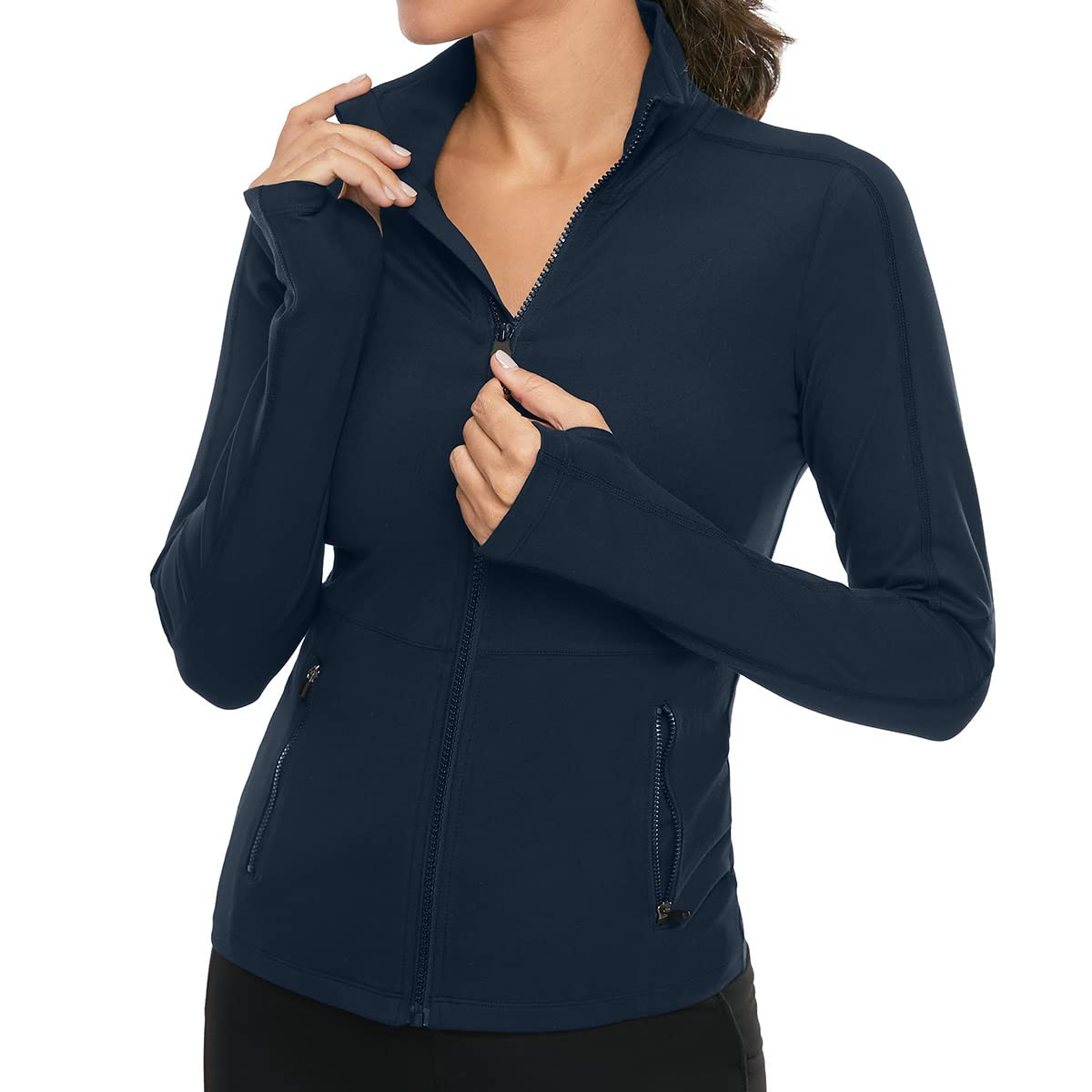 VUTRU Women's Workout Yoga Jacket Full Zip Running Athletic Track Jacket | Amazon (US)