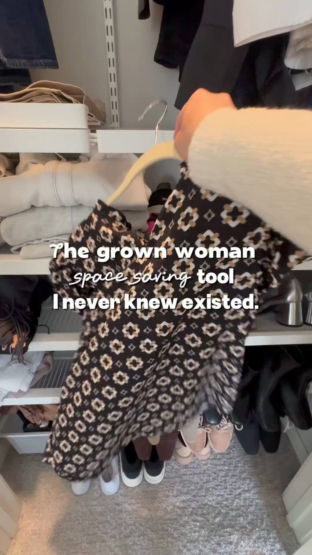 Sharing an idea 💡 for making outfit prep for the week easier or maximizing closet storage. 

This simple solution is budget friendly and works with most hangers.

If you need the details to what I used comment LINK below. 

🖤 finding ways to make your spaces more peaceful and organized in a real life kind of way? FOLLOW along with me as I share how I organize and tidy my home!

#closetorganization #momhack #amazonfinds #homeorganization #organizationideas #plannersgonnaplan #outfitplanning #closetcleanout #grwmoutfit #spacesaving 


#LTKWorkwear #LTKStyleTip #LTKHome