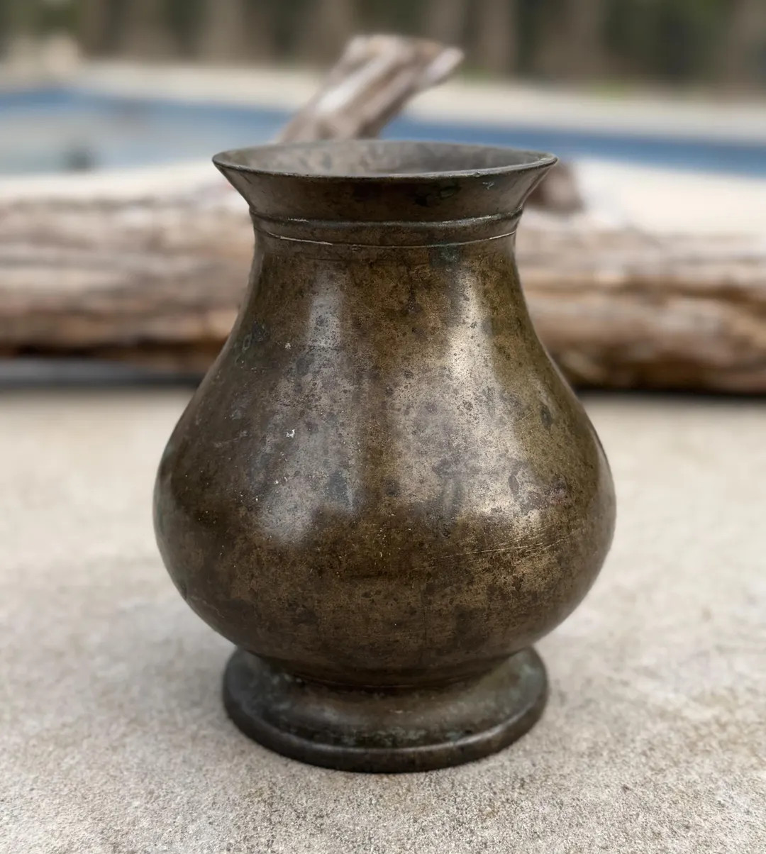 Antique Mughal Bronze Vase: Hand-forged Indian Water Pot (17th-18th Century) - Etsy | Etsy (US)