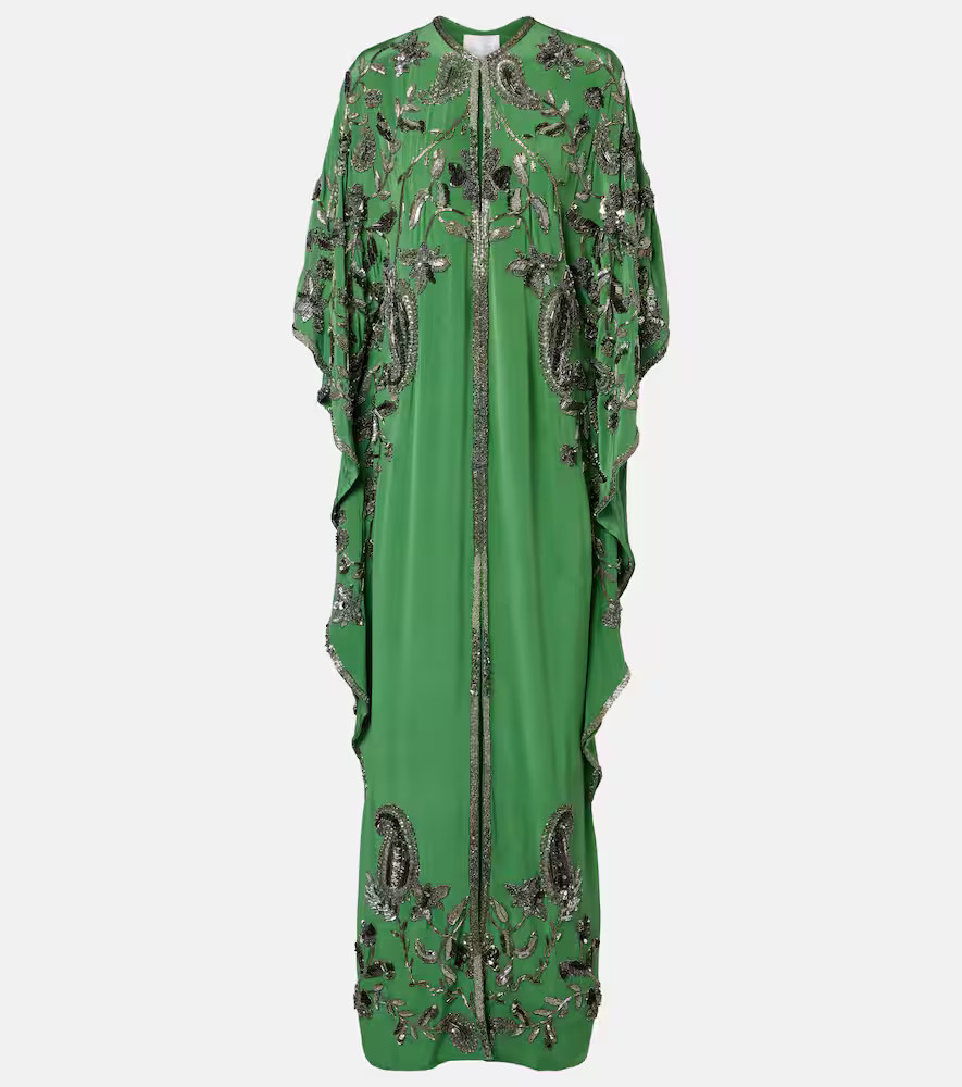 Johanna Ortiz Mystical Gaucho embellished silk kaftan | Mytheresa (UK)