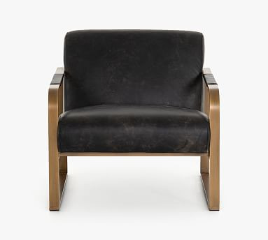Crestview Leather Armchair | Pottery Barn (US)