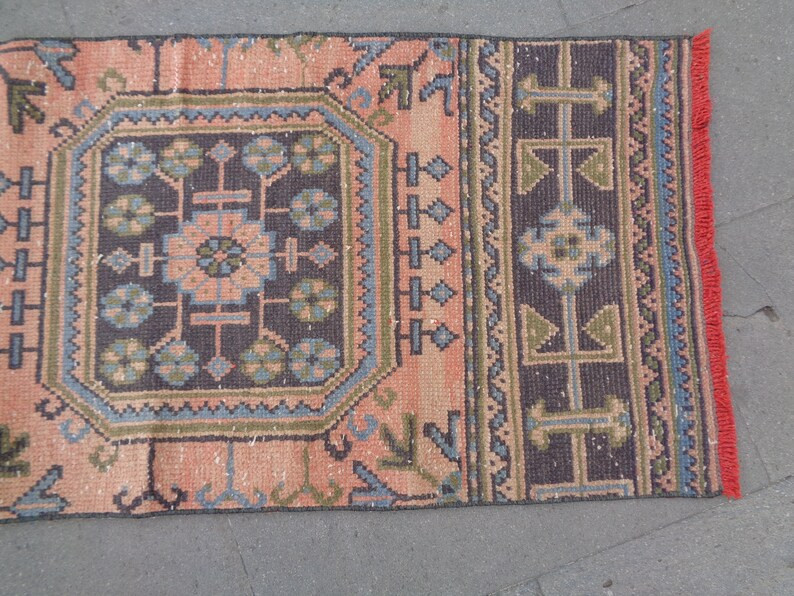 Pale Long Rug RunnerMedallion Stair Runner CarpetMuted | Etsy | Etsy (US)