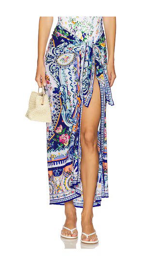 Camilla Long Sarong in Blue. | Revolve Clothing (Global)