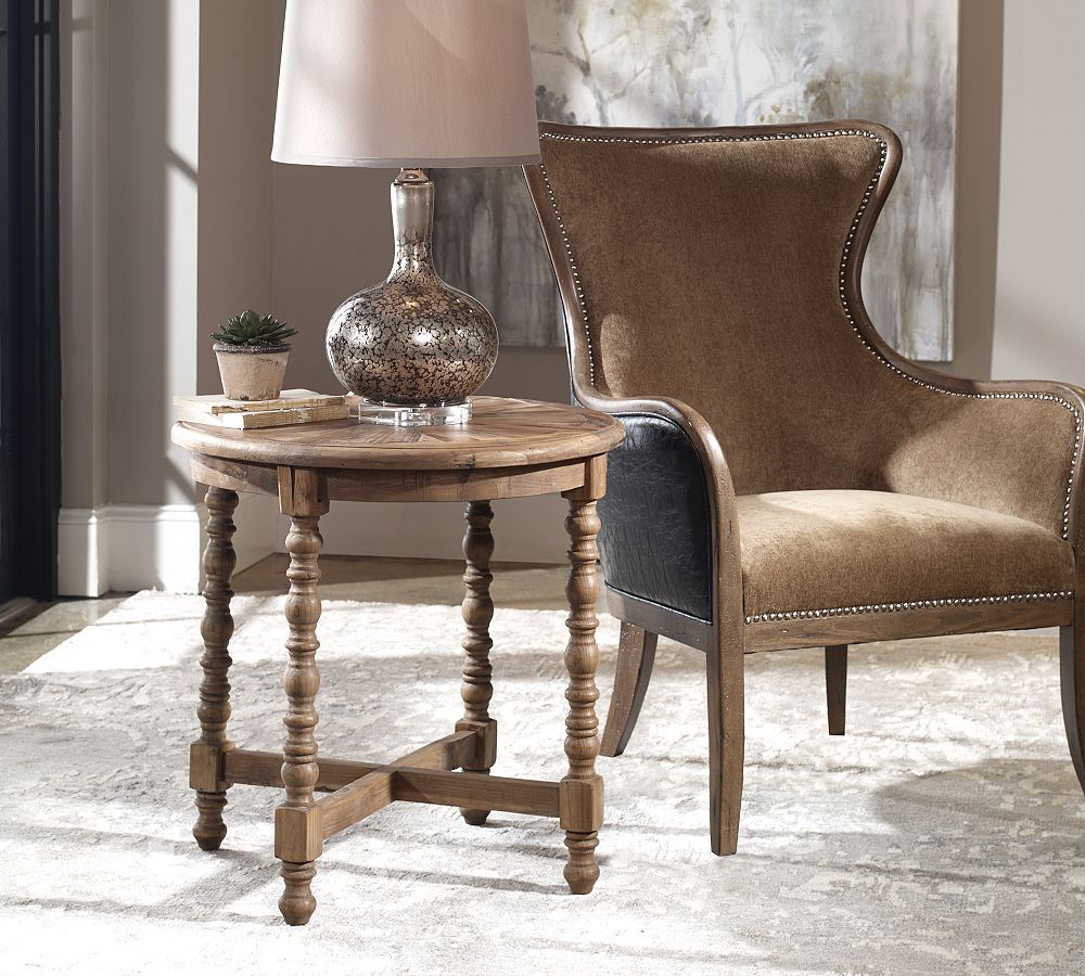 Tresle Round End Table | Pottery Barn (US)