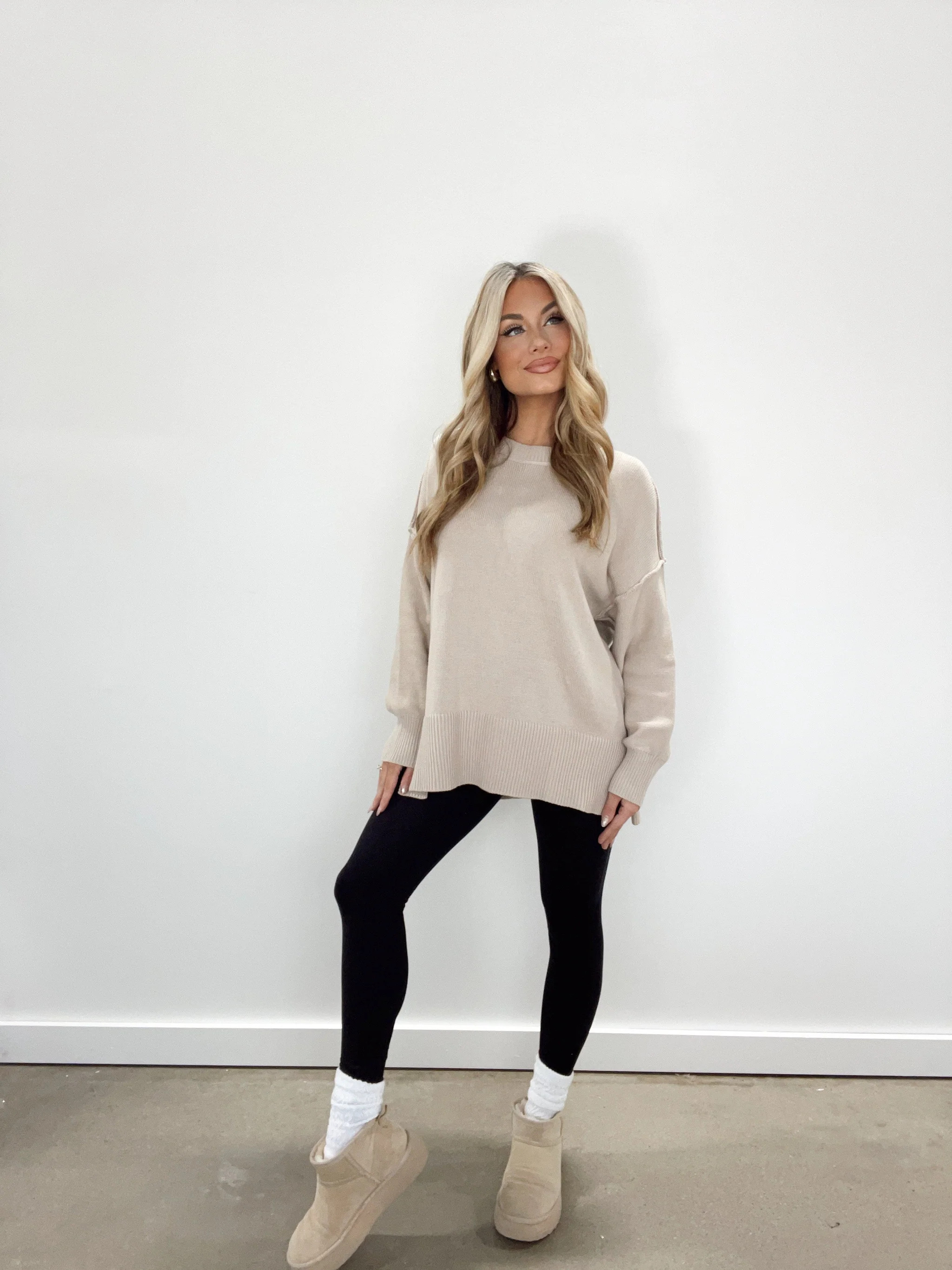 Stitched Sweater | Lane 201 Boutique
