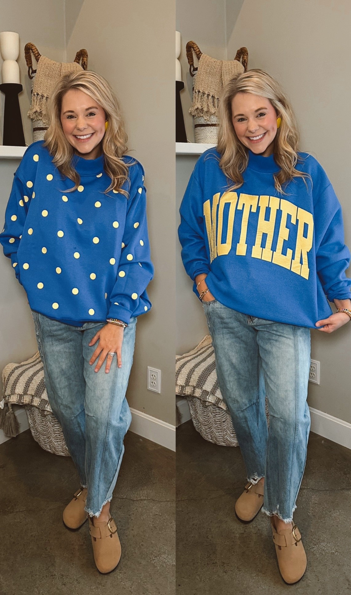 Loving these trendy reversible mock sweatshirts 💙💛

#LTKootd #LTKKids #LTKmomlife