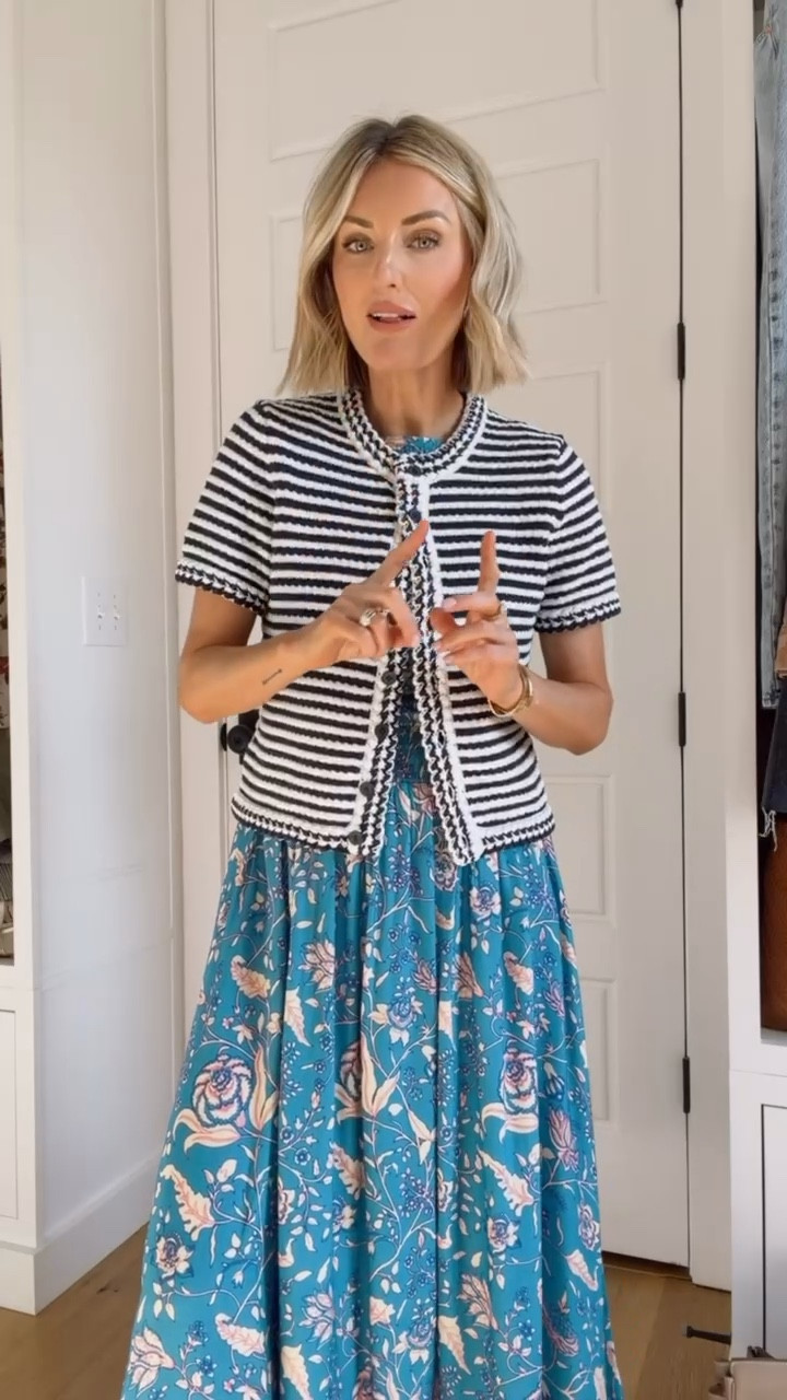 Love mixing prints like these! Such a cute look for spring! Wearing M in the cardigan & XS in the dress. 

Loverly Grey, J.crew, floral dress, striped cardigan, spring fashion, spring outfit ideas 

#LTKootd #LTKSeasonal