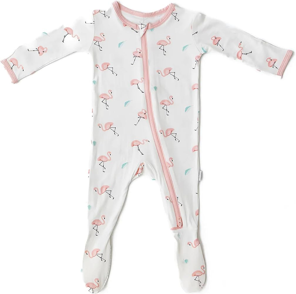 Soft Baby Bamboo Viscose Footie Pajamas, Zipper Closure, 0-24 Months | Amazon (US)