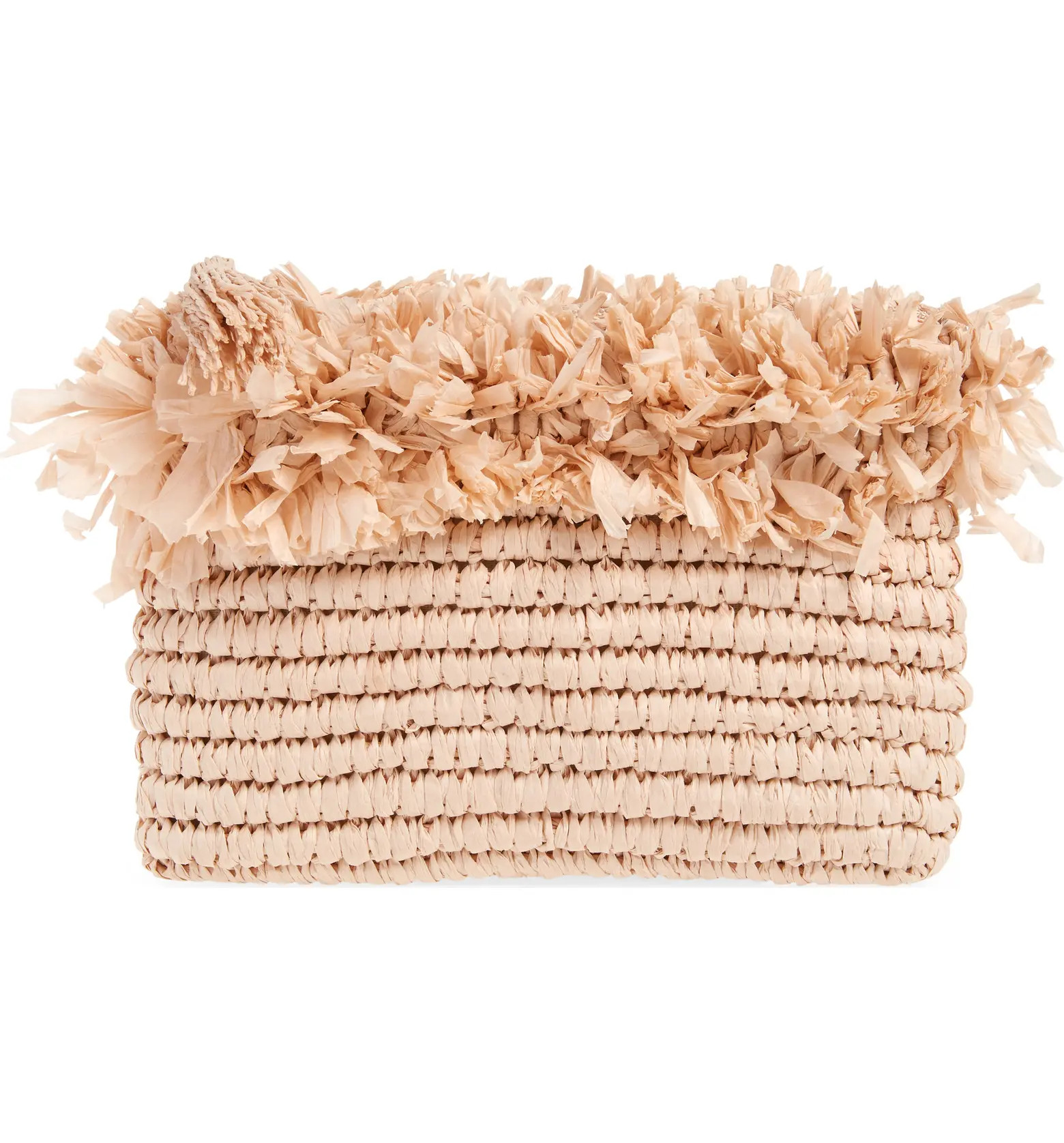Rose Crochet Straw Clutch | Nordstrom