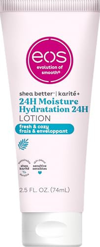 eos 24H Moisture Travel Body Lotion- Fresh & Cozy, Travel Size Essential, Toiletries, Mini Body Lotion, 2.5 fl oz | Amazon (US)
