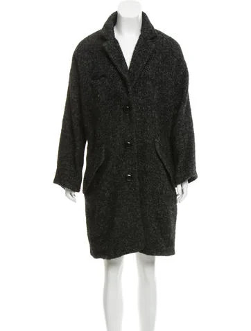 Étoile Isabel Marant Knee-Length Herringbone Coat | The Real Real, Inc.