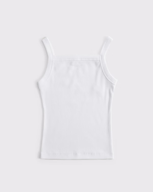 Women's Rib Apron Tank | Women's Tops | Abercrombie.com | Abercrombie & Fitch (US)