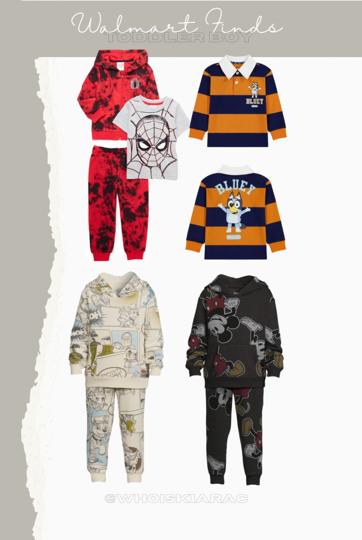 Toddler Boy Walmart Finds 
Bluey,Spider-Man,Mickey Mouse, Paw Patrol

#LTKkids #LTKfindsunder50 #LTKGiftGuide