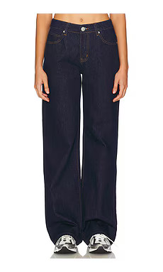 superdown Laya Baggy Jean in Dark Wash from Revolve.com | Revolve Clothing (Global)