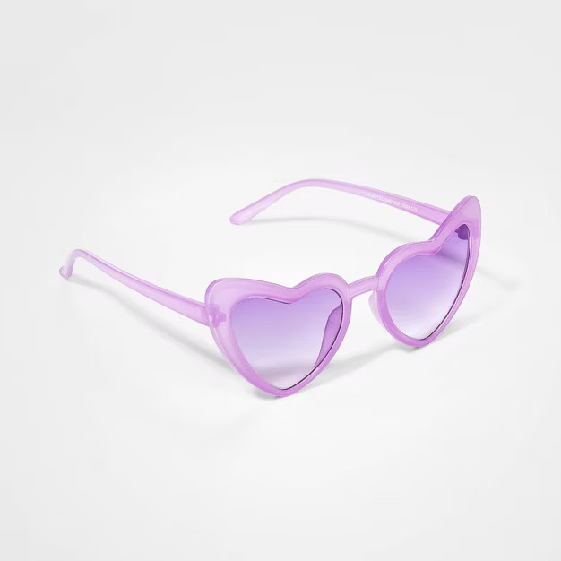 Kids' Heart Sunglasses - Cat & Jack™ Purple | Target