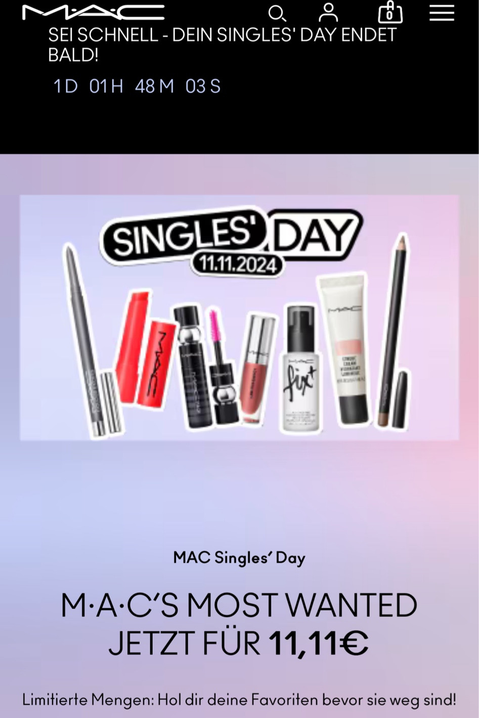 Mac Favoriten für 11,11€!🛍️ | Single’s Day Angebot | Rabatt | Kosmetik | MÄC | Schminke | Beauty | Make Up | Geschenkidee | Black Friday | Cyber Monday

#LTKsale #LTKdeutschland #LTKmakeup