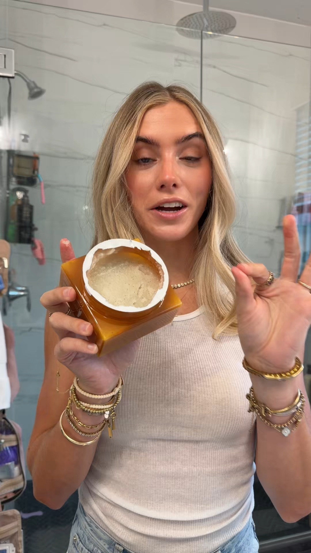 I have perfected my shave routine with the Cyklar Vanilla Verve Semi-Solid Moisturizing Body Scrub 🫧  the exfoliation of the body scrub removes all the dead skin and excess self tanner for the most clean shave and the rich multi-oil formula leaves the skin SO moisturized and soft￼ 

#CYKLAR #bodyscrub #shaveroutine #bodycare #shavingroutine @CYKLAR @Sephora

#LTKgrwm #LTKselfcare #LTKBeauty