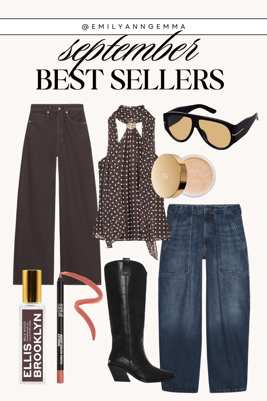 September best sellers! I loved neutral and denim Zara finds the month. Plus my favorite fall scent, lip liner, sunglasses, boots and more! 

 #LTKStyleTip #LTKFindsUnder100 #LTKSeasonal