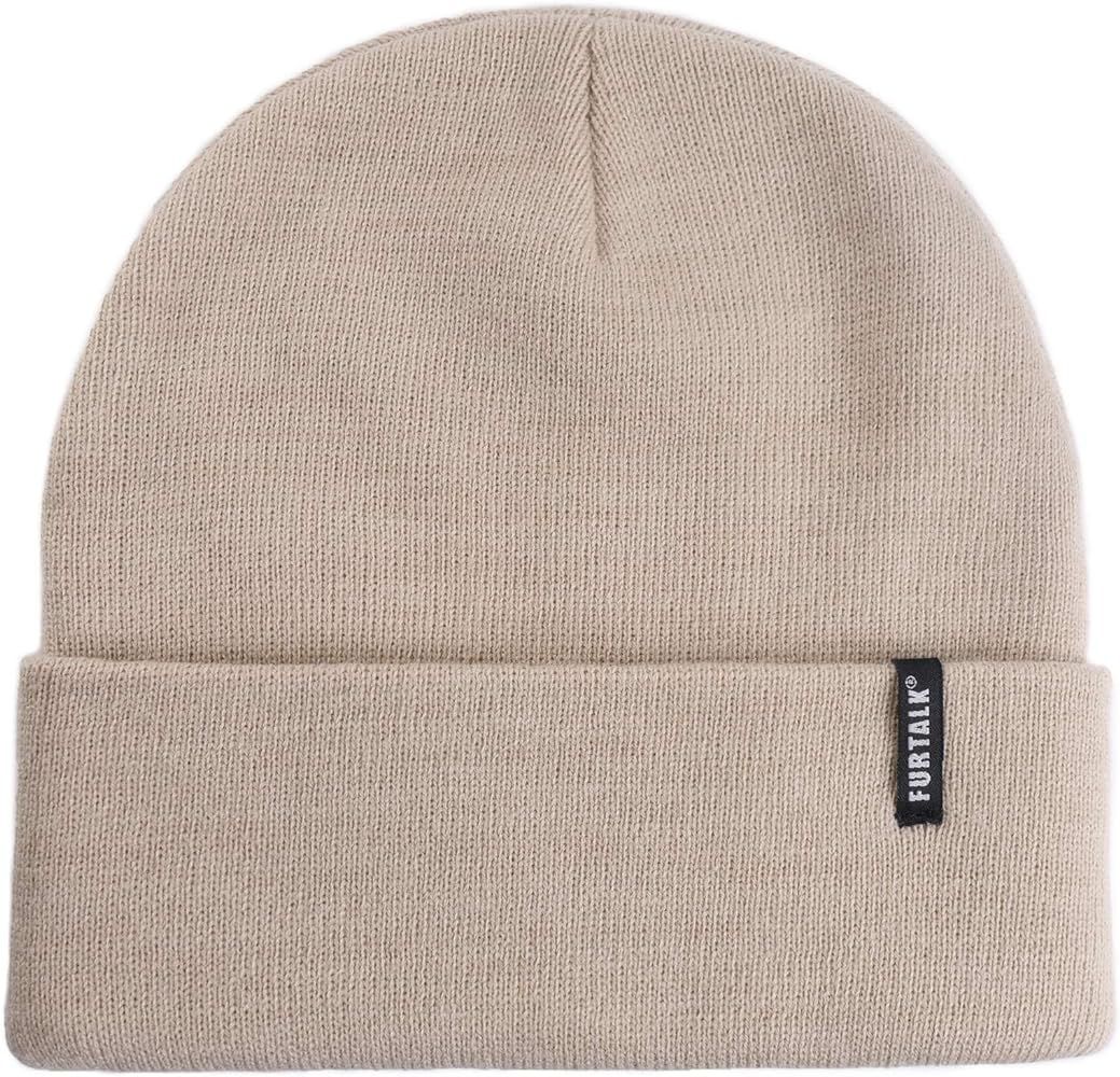 FURTALK Womens Knit Beanie Hat Acrylic Winter Hats for Women Men Soft Warm Unisex Cuffed Beanie... | Amazon (US)