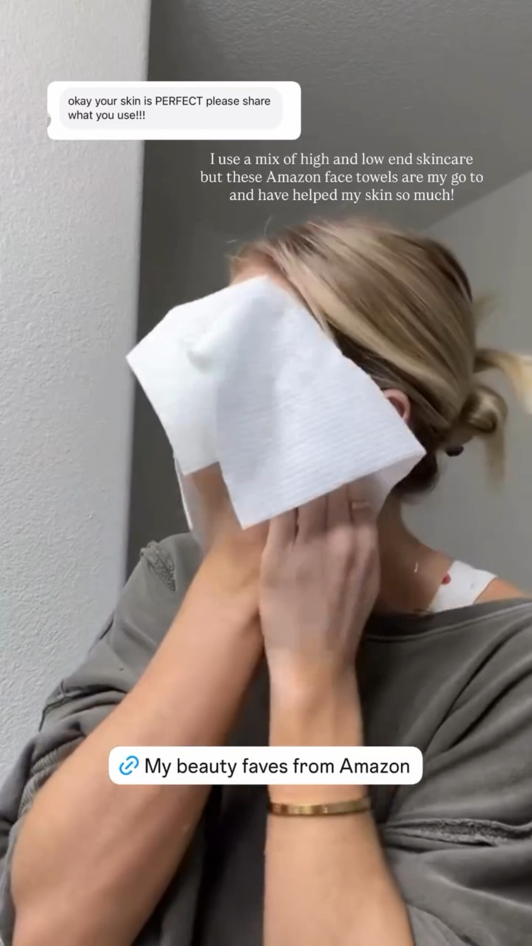 I use a mix of high and low end skincare but these Amazon face towels are my go to and have helped my skin so much!