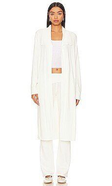 Barefoot Dreams CozyChic Ultra Lite Wide Collar Long Cardi In Pearl from Revolve.com | Revolve Clothing (Global)